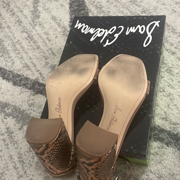 Sam Edelman Daniella Snake Heels size 7.5M - Picture 3 of 5